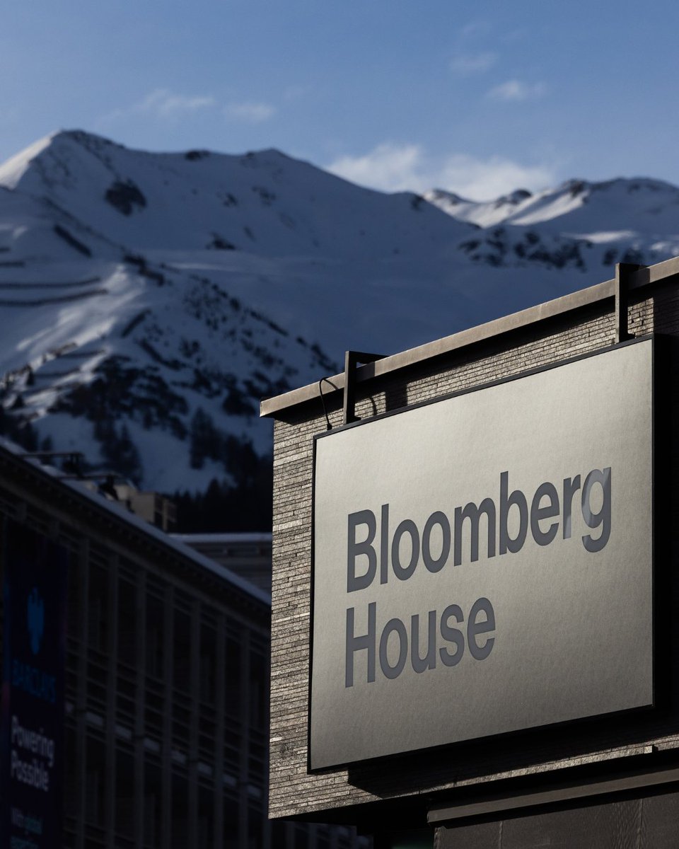 Bloomberg's tweet photo. 💡 Conversations that shape the future.

This week at #BloombergHouse, global leaders explored bold ideas on energy, AI, and innovation. Thank you to everyone who joined us in Davos. #WEF25 @BloombergLive https://t.co/mjjWEUwa8k