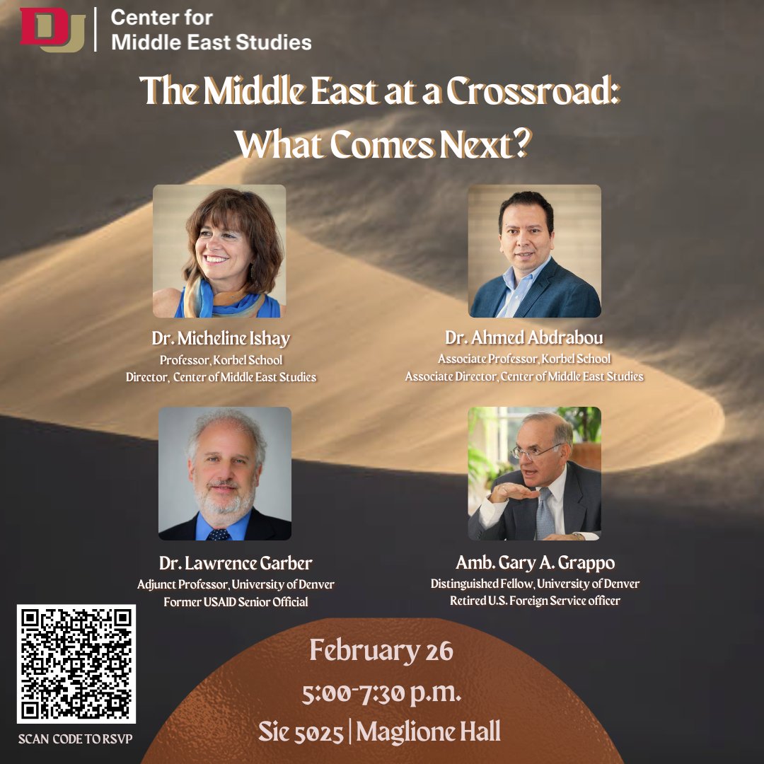 MiddleEastDU's tweet photo. Join us for important conversations around the Middle East, including power shifts in the region, the Gaza war, ongoing crises created, and opportunities for the future. The event will also end with an open Q&amp;A session.

RSVP today: https://t.co/dC3kmSykaq https://t.co/NsvyBx1Omf