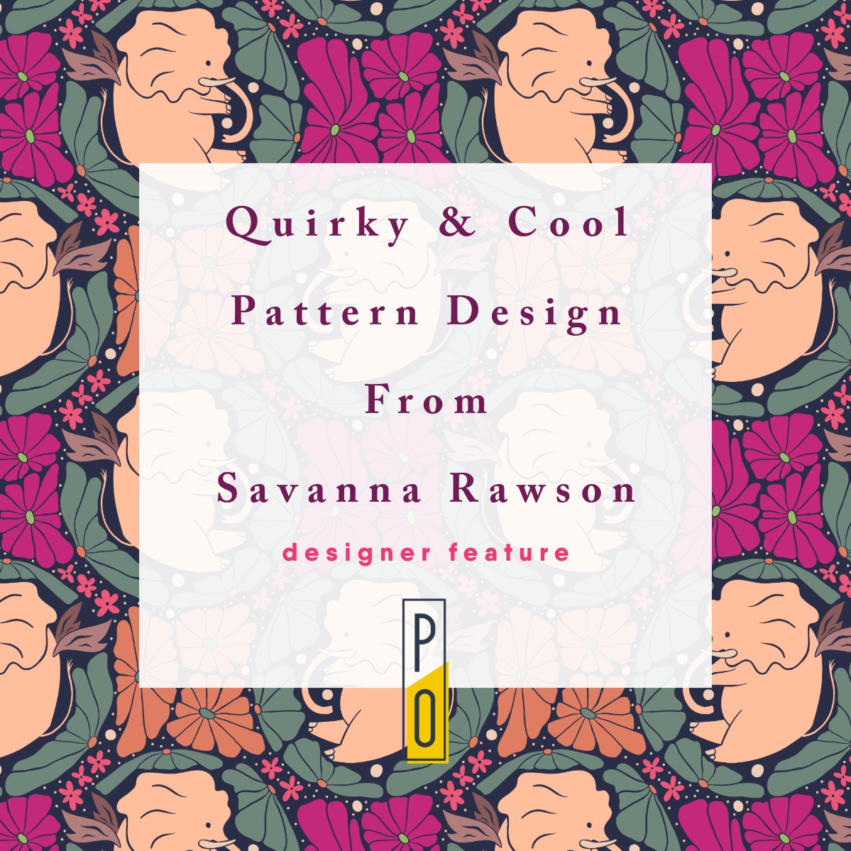 PATTERNOBSERVER's tweet photo. Savanna Rawson brainstorms her quirky-cool patterns while taking walks in the Surrey Hills, England. Savanna began her career as an art director &amp; learned about pattern design while working on the Liberty of London account. Now she is following this passion by designing her own! https://t.co/b3YpM5kCZO