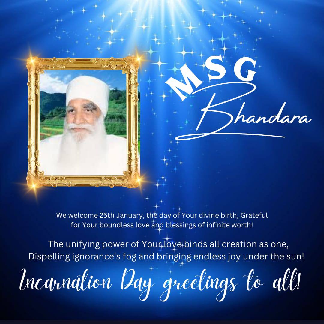 Nitish1117's tweet photo. Congratulations to whole universe 
The Incarnation day of Shah Satnam Ji which all are being waiting for has come 
Excitement is on seventh sky 
 Dera Sacha Sauda volunteers will celebrate this day by celebrating #MSGBhandara by doing welfare works under the guidance of Saint MSG https://t.co/MYYZKQUTBc