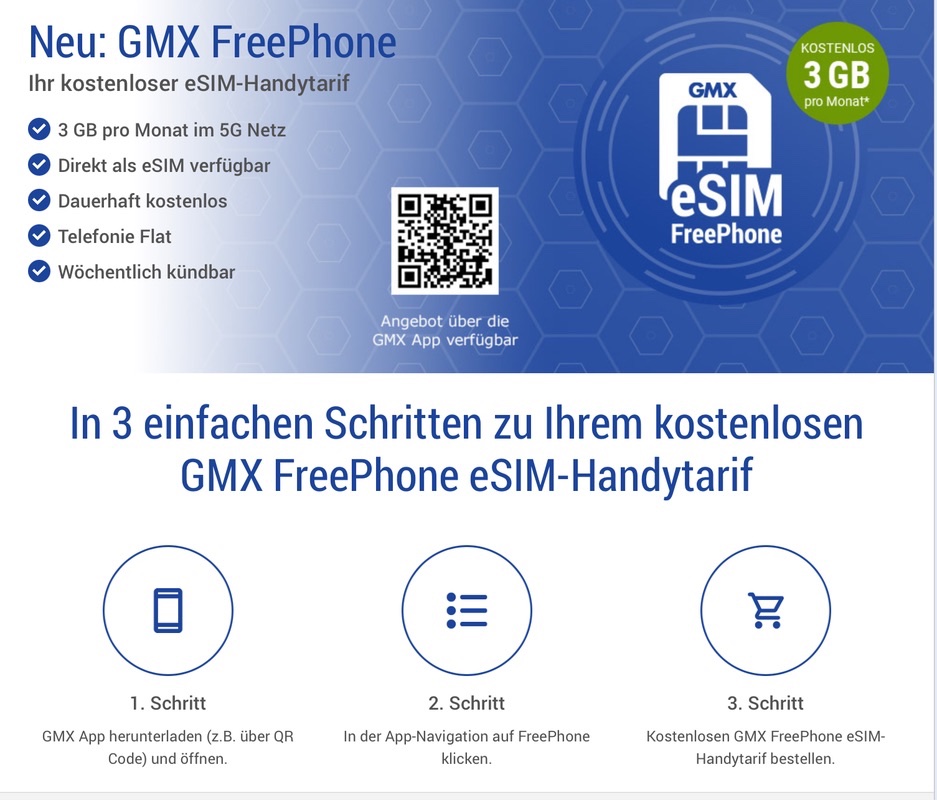 telefontreff's tweet image. #FreePhone #Mogelpackung 
Nix mehr mit #dauerhaft #kostenlos

In den ersten 12 Monaten beträgt die #Grundgebühr immer 0€, danach 2,99€ nur in den jeweiligen Vertragsmonaten, in denen die #GMX Mail-App nicht oder an weniger als 10 Tagen aktiv genutzt wurde.