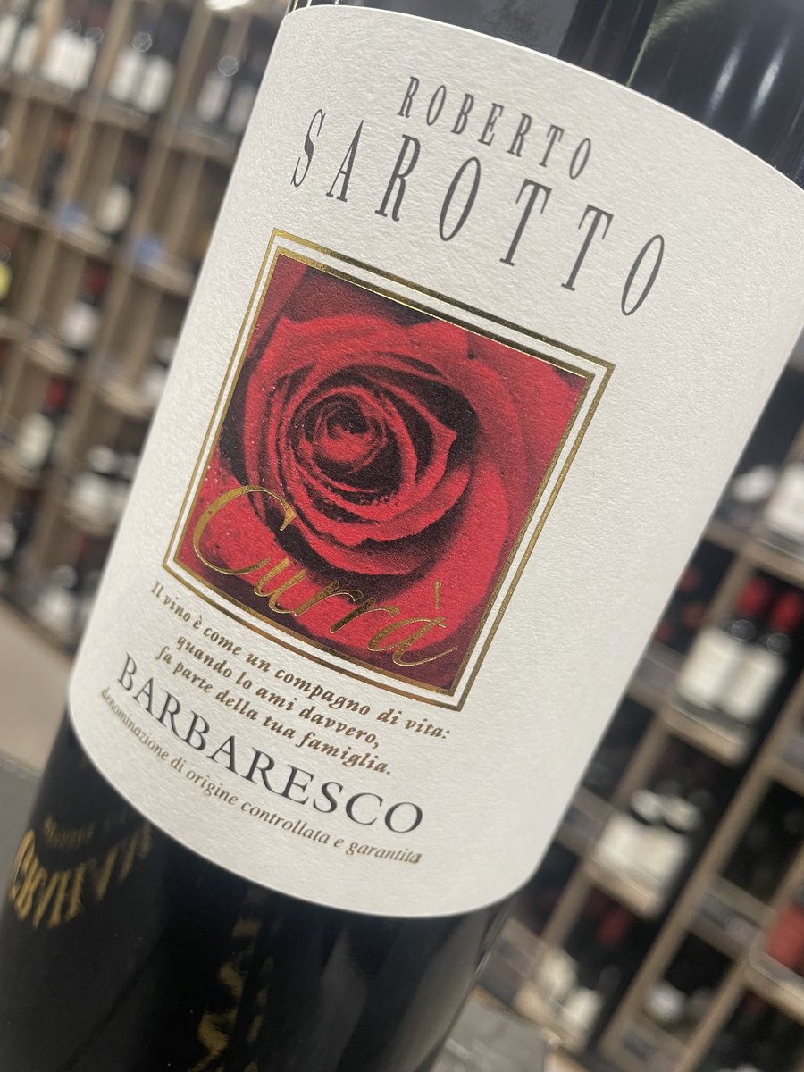 My Pick of the Bin sale this weekend is
Roberto Sarotto Barbaresco Riserva 'Currà' 2017/18.

SAVE 30% THIS WEEKEND ONLY A FEW BOTTLES LEFT!

£22.99 Mix Six
£32.99 per bottle