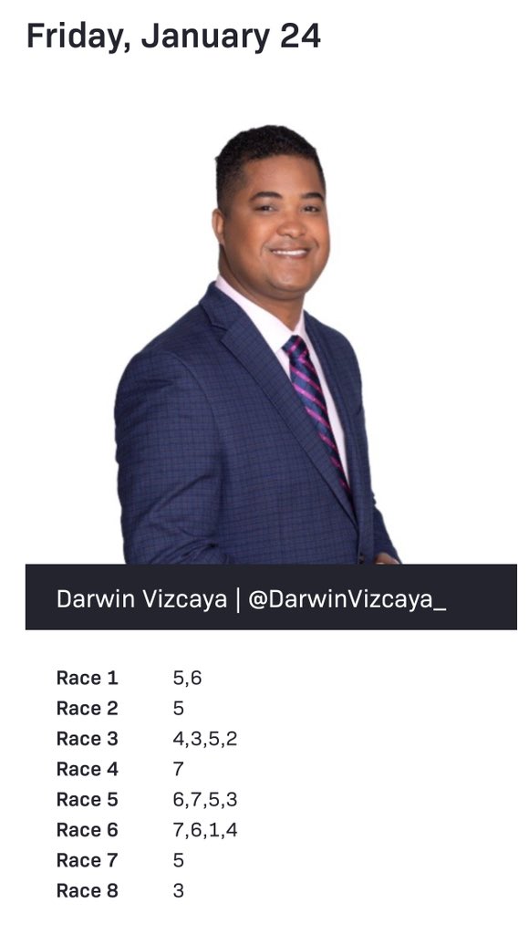 Información ganadora 
Cortesía de <a href="/NYRABets/">NYRA Bets</a> 
#Aqueduct <a href="/TheNYRA/">NYRA (🗽)</a>