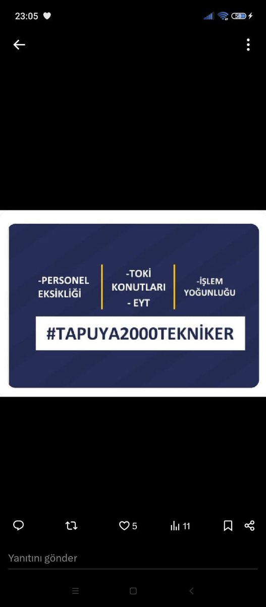 Bizler 3318 nitelik kodlu Tapu Teknikerleri atama müjdesini bekliyoruz. En son alım 2023 yılında yapılmıştır . Personel eksikliği söz konusu iken şimdi değilde ne zaman 😊
<a href="/tkgmgovtr/">Tapu ve Kadastro</a> 
<a href="/tanerduzgoren/">Taner DÜZGÖREN</a>
<a href="/Zafercelik23/">Zafer Çelik</a>
#TAPUYA2000TAPUTEKNİKERİ 
#TAPUİLANIBEKLİYORUZ