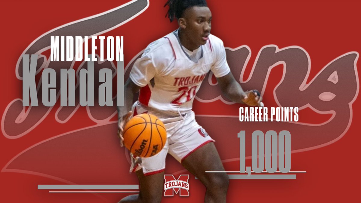 Congratulations to Kendal Middleton on joining the 1,000 point club.