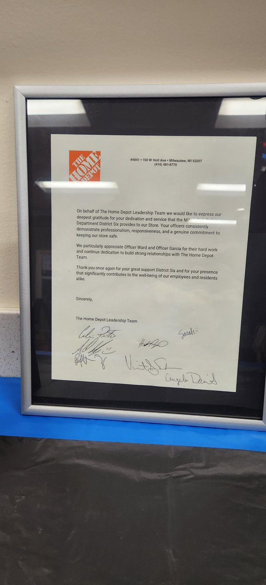 MilwaukeePolice's tweet image. MKEPD #ThankYou #CommunityPartnerships helping keep #MKESafe We are grateful for our partnership with @HomeDepot  and their continued support, as we strive to work together to make #MPDDistrict6 a great place to work and live. #MKECommunity