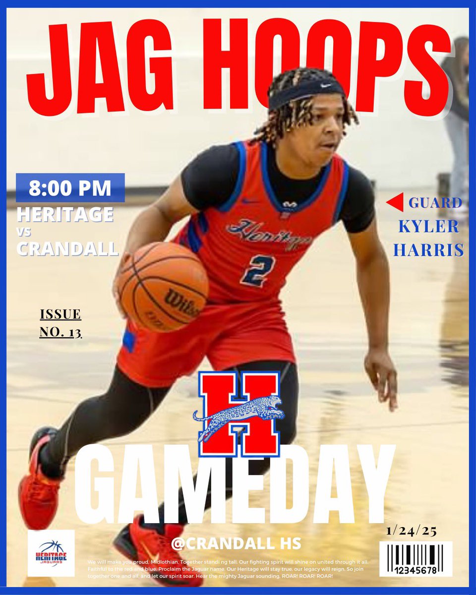 Heritage boys bball (@heritageboysbb) on Twitter photo GAMEDAY! We are on the road tonight at Crandall HS
π: Crandall HS
π: 8:00 PM
π: Crandall HS
#NoExcuses #SWC #GD2BAJ
<a href="/MidloHeritage/">Heritage HS</a> <a href="/MISD_Athletics/">Midlothian ISD Athletics</a> <a href="/hoopinsider/">Hoopinsider</a> GAMEDAY! We are on the road tonight at Crandall HS
π: Crandall HS
π: 8:00 PM
π: Crandall HS
#NoExcuses #SWC #GD2BAJ
<a href="/MidloHeritage/">Heritage HS</a> <a href="/MISD_Athletics/">Midlothian ISD Athletics</a> <a href="/hoopinsider/">Hoopinsider</a>