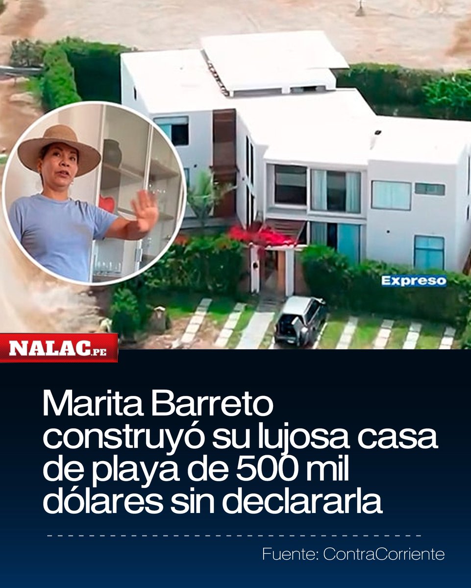 nalacperu2021's tweet photo. ¡El Colmo! 🚨Un documento filtrado de la Municipalidad de Asia revela que Marita Barreto, excoordinadora del Equipo Especial de Fiscales contra la Corrupción, no declaró su lujosa casa de 500 mil dólares. También estaría eludiendo impuestos. 
#Corrupción #Eficcop https://t.co/ZKGVSysLOL
