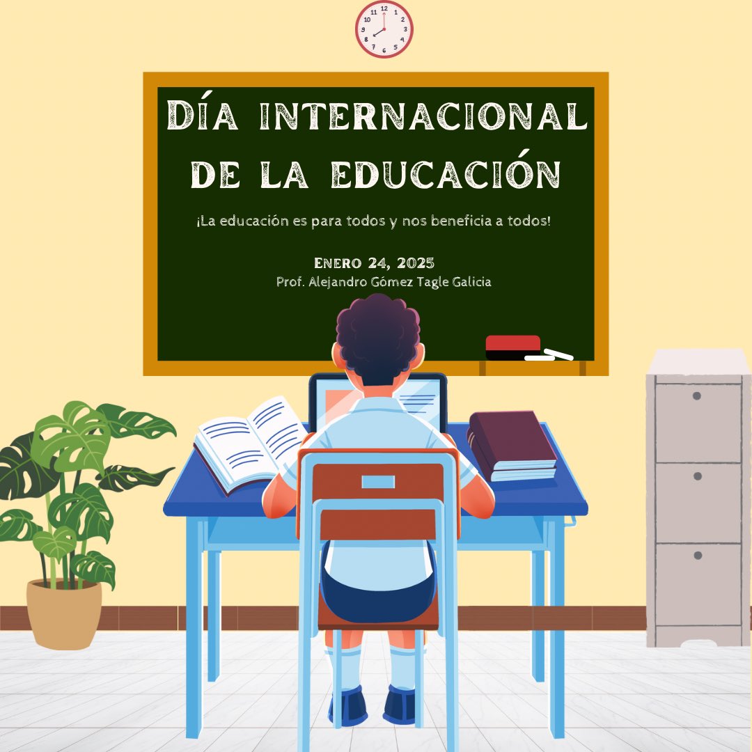 LNAlexGTagle's tweet photo. La educación cambia vidas y es la base para construir un mundo mejor. La tecnología puede ser una gran aliada, pero no podemos olvidarnos de lo que hace única la educación: el pensamiento crítico, la creatividad y el lado humano. #DíaInternacionalDeLaEducación 📚 https://t.co/ZzlC8gMWaQ