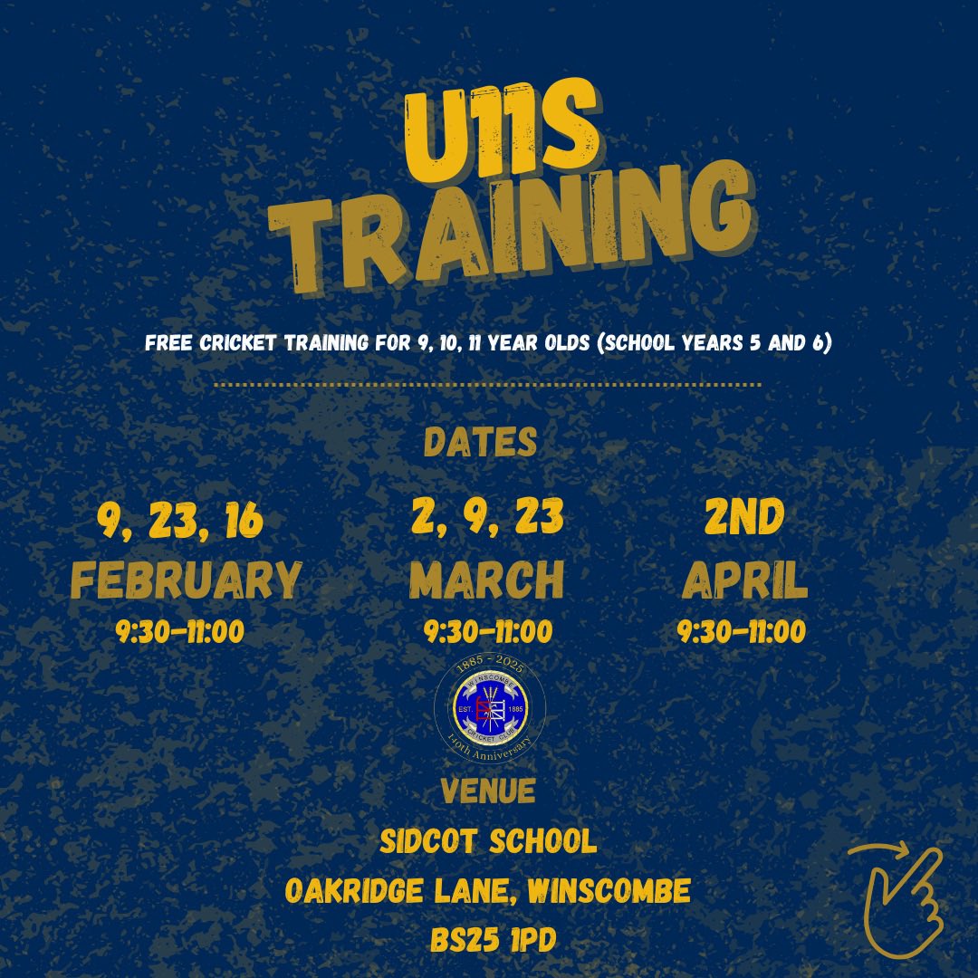 club_winscombe's tweet photo. 📣Winter training info and dates! 👇🏏
New and existing players are welcome and if anyone has any queries or question please feel free to message us!
#UpTheCombe https://t.co/TFjJ96M7cH
