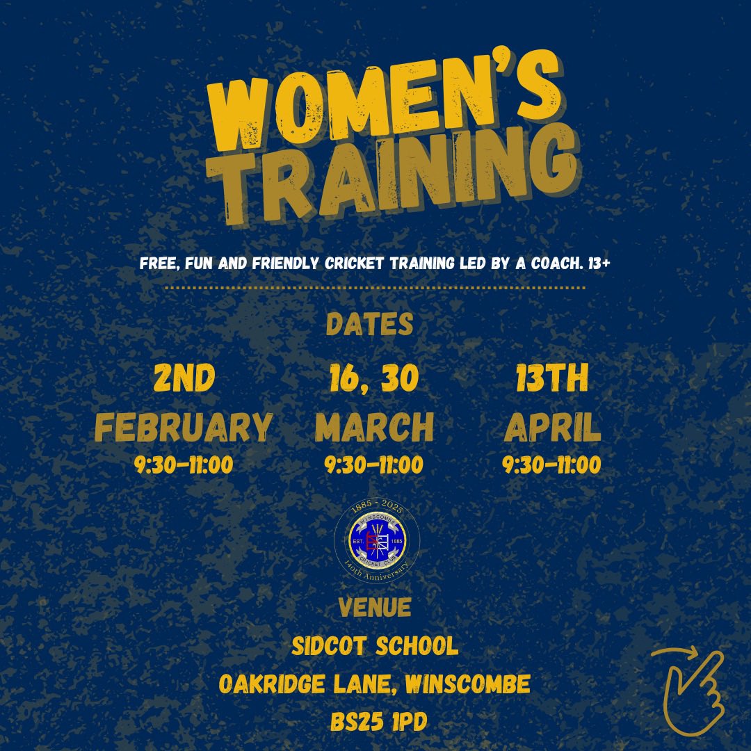 club_winscombe's tweet photo. 📣Winter training info and dates! 👇🏏
New and existing players are welcome and if anyone has any queries or question please feel free to message us!
#UpTheCombe https://t.co/TFjJ96M7cH