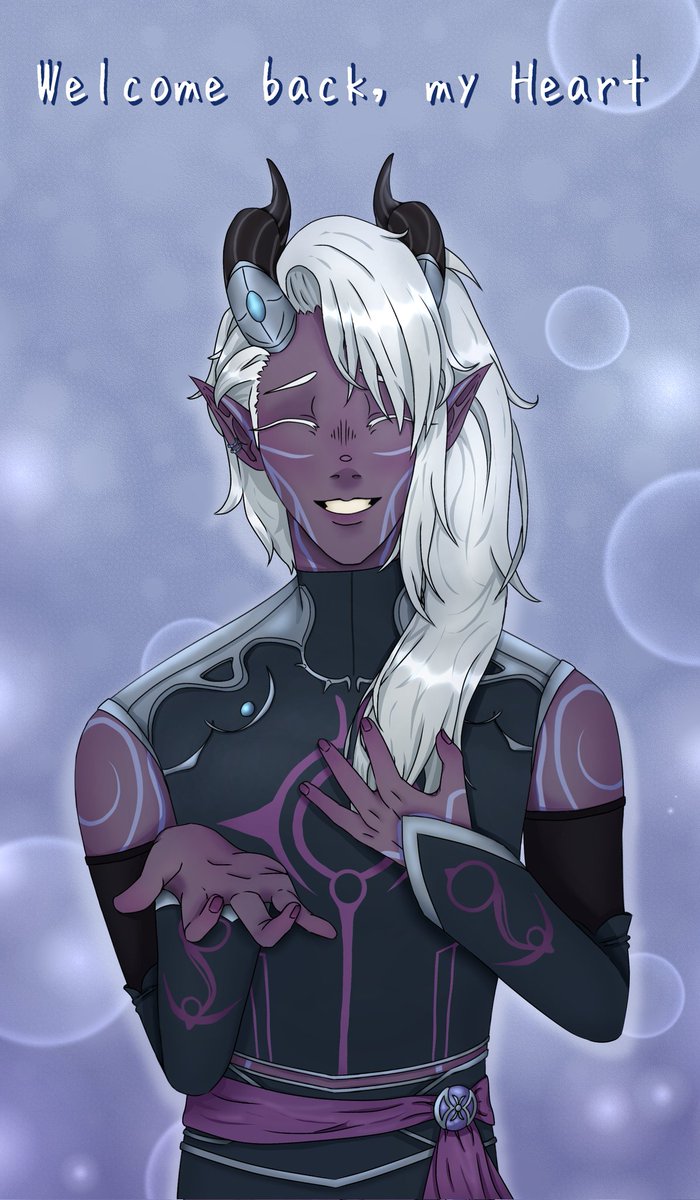Night__Glimpse's tweet photo. Jan 2025 vs Oct 2022

New art is based on the best reunion ever
#TheDragonPrince #Ethari #art https://t.co/YMVrVCMKmW