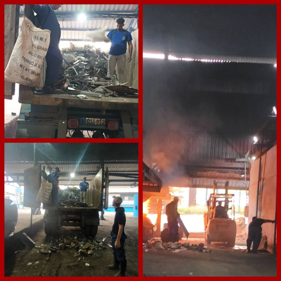 Recepción de materia prima, labor importante para garantizar la continuidad en el  proceso de la fundición de aluminio.