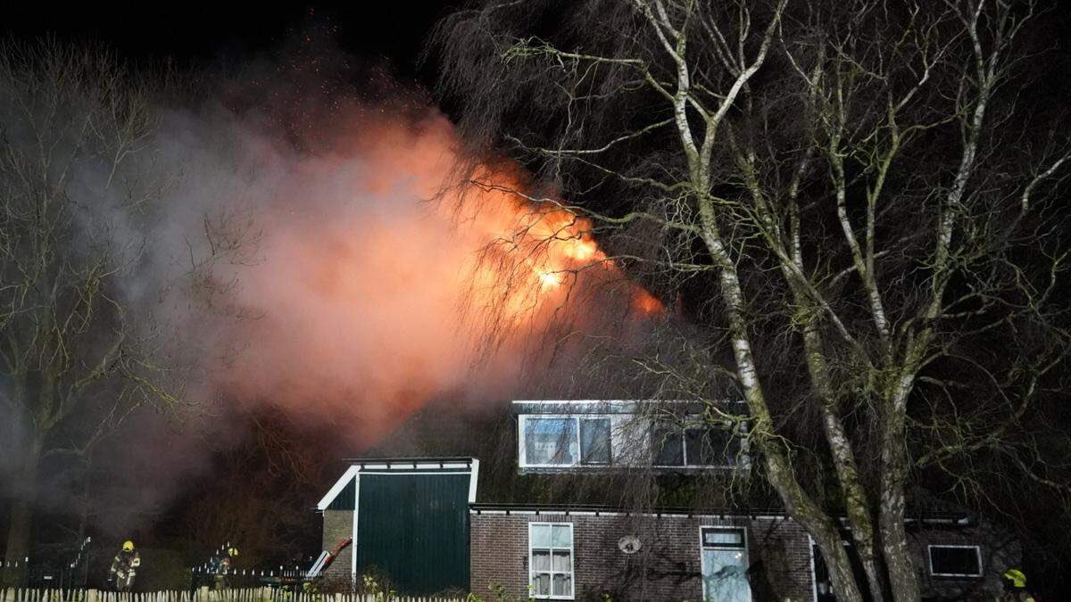 Forse brandweerinzet in Twisk