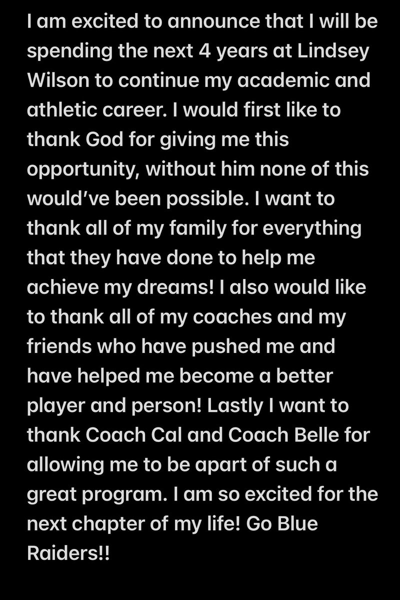 I am excited to announce that I am going to be continuing my athletic and academic career at Lindsey Wilson!! 💙🤍 <a href="/CoachBiggs24/">John Biggs</a> @LWCSoftball <a href="/bellesharber/">Annabelle Ramirez Sharber</a> <a href="/callumpilgrim_/">Callum Pilgrim</a> <a href="/CoachCodeyBurt/">Coach Codey Burt</a> <a href="/SluggersBurt/">Louisville Lady Sluggers Huecker M/B</a>