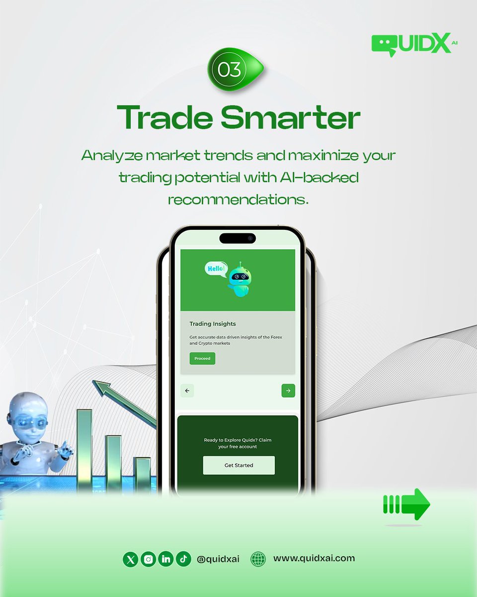 quidxai's tweet image. Starting your trading journey? 🚀

Here are the steps to using QuidX AI’s ChatX feature and taking your trades to the next level! 📊 

Let AI guide you through risk management, market insights, and more!

#TradingWithAI #ChatXAI #ForexForBeginners #CryptoTrading #SmartInvesting