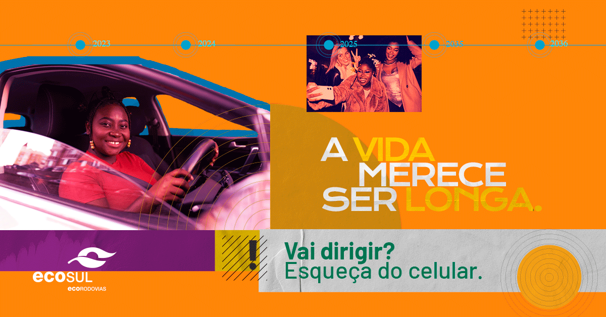 ecoviassul's tweet image. Nenhuma notificação é tão importante que não possa esperar você chegar em casa ou encostar o carro. Seja na estrada ou dentro da cidade, esqueça do celular e dirija sempre com atenção. Afinal, a vida merece ser longa. 🟢

#rodovia #riograndedosul #verãoecosul #avidamereceserlonga