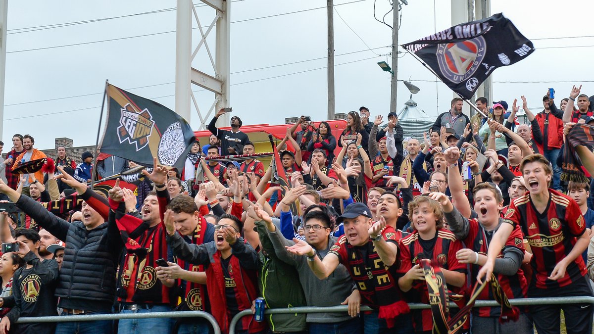 ATLUTD's tweet photo. Eight years ago, we played our first 𝗘𝗩𝗘𝗥 match in @ChattanoogaFC's home 🚂

Tomorrow, we're back in Finley Stadium 🏟️ https://t.co/gHvdu6CFRn