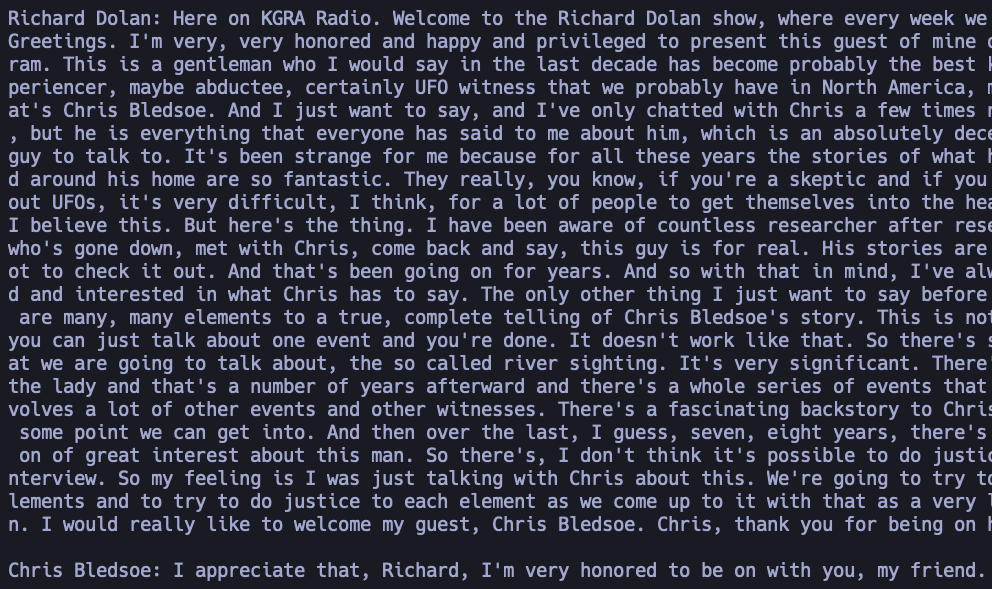 strf0x1's tweet photo. deepseek r1 is batting near 100% on inferring speaker names from long form audio. transcribed with whisper + diarization from pyannote audio. interesting use case and quite handy https://t.co/vpIPKEzV7k