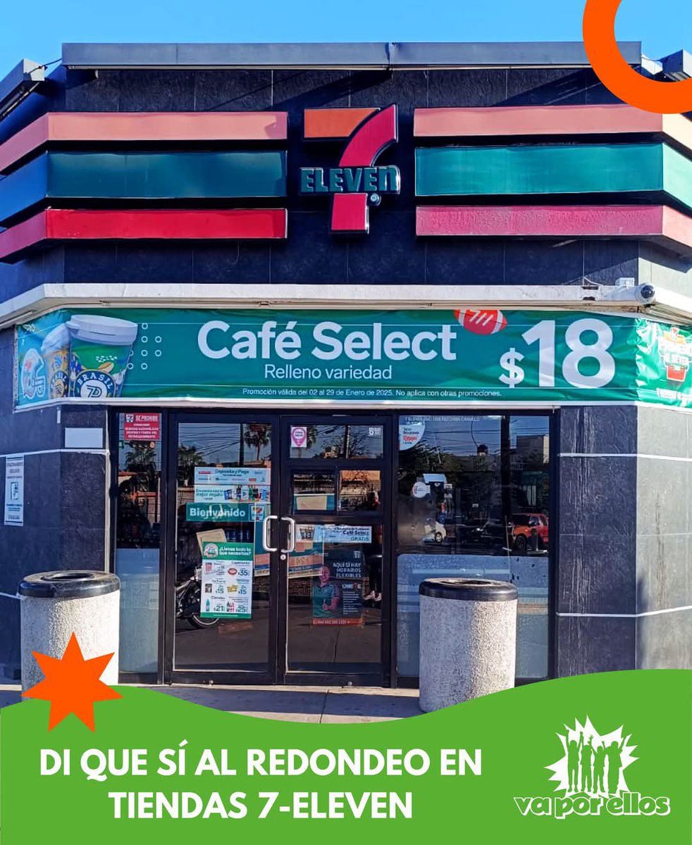 ¡DI QUE SÍ! al redondeo en tiendas 7-Eleven y juntos sigamos #GenerandoSonrisas 😄🙌🏽

Estamos en todas las tiendas del estado de Sonora 🤠