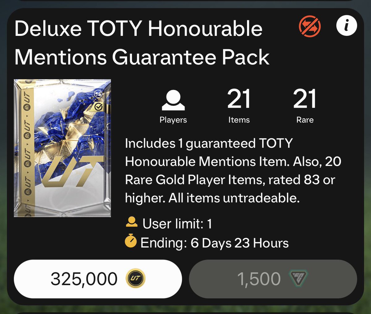 EAFCassist's tweet image. 🚨 FLASH GIVEAWAY 

TOTY HM guaranteed pack for FREE 🔵

• ✅ Like 
• ✅ Comment console 
• ✅ Follow me &amp;amp; @RobosFUT 

Winner in 2 hours 🫡🫡🫡