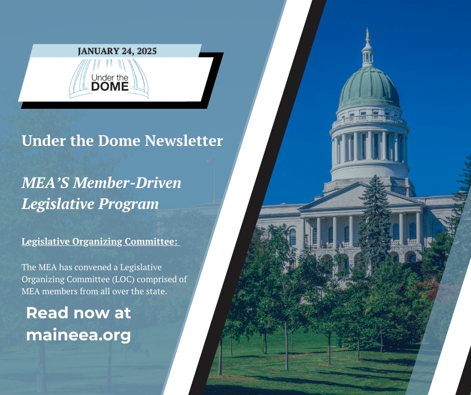 📫New Under the Dome newsletter is available!
Stay current with Local and State Elections and bills we support in Augusta. Sign up for our Under the Dome emails!

maineea.org/underthedome/u…