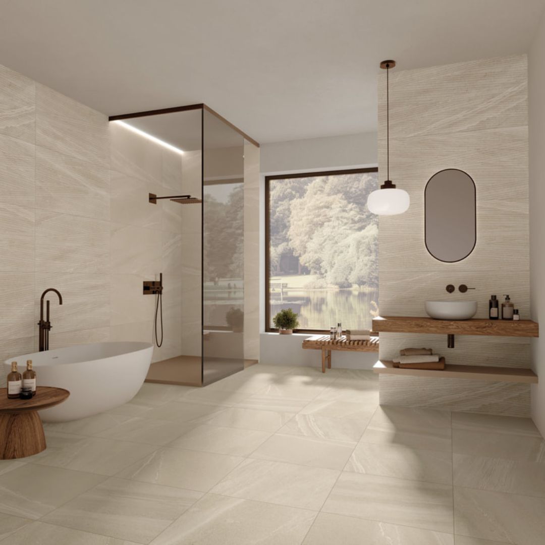 Deco_Surfaces's tweet photo. Un décor minimaliste se crée avec un plancher en céramique aux teintes claires et lumineuses! ☺️💫

▪️ ▪️ ▪️

For a minimalist decor, choose ceramic floor in light, luminous shades! ☺️💫

#Minimaliste #DécorIntérieur #SalleDeBain #InspirationBeige https://t.co/IwHaC1NHPo