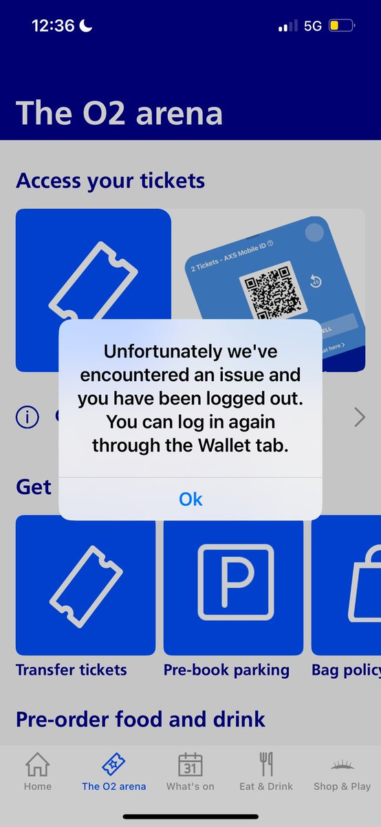 G0S4ENG's tweet photo. @TheO2 why is your app not working 3 days before the concert and why are we not responding to emails regarding this issue 😓😓 pls do better https://t.co/nhJLOrFU9a