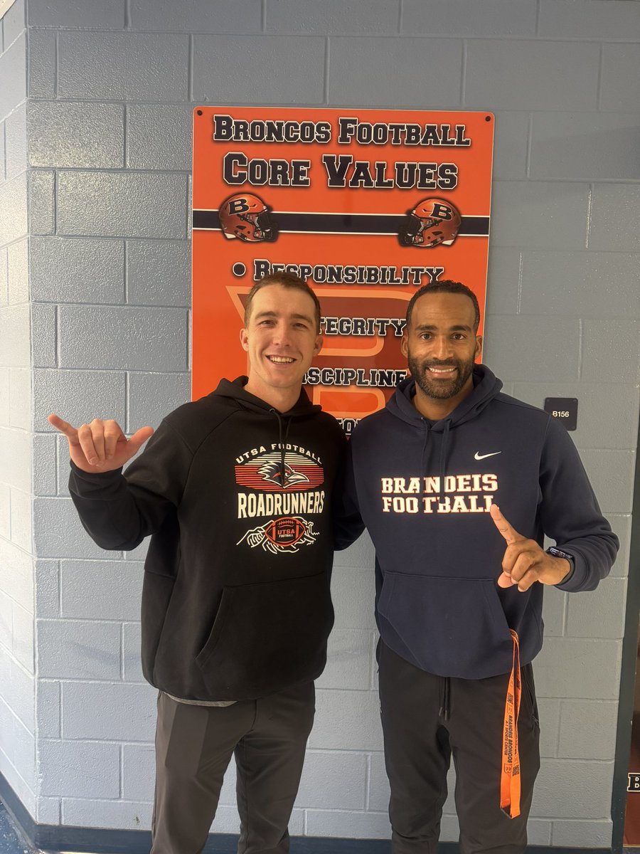 Kemmie Lewis (@coach_klewis) on Twitter photo Thank you to <a href="/HunterRittimann/">Hunter Rittimann</a> from the University of Texas at San Antonio for stopping by to recruit the Broncos! #BTheBrand <a href="/NISDBrandeis/">Brandeis High School</a> <a href="/NISD_Athletics/">NISD_Athletics</a> <a href="/SaBrandeis/">Broncos Country π</a> <a href="/BroncoRecruits8/">Brandeis Broncos Recruiting</a> <a href="/BroncosBrandeis/">Brandeis Broncos Athletic Booster Club</a> <a href="/danaperry73/">Dana Gilbert-Perry</a> <a href="/tweissler1/">Travis Weissler</a> <a href="/BrandeisVB08/">Brandeis Volleyball</a> Thank you to <a href="/HunterRittimann/">Hunter Rittimann</a> from the University of Texas at San Antonio for stopping by to recruit the Broncos! #BTheBrand <a href="/NISDBrandeis/">Brandeis High School</a> <a href="/NISD_Athletics/">NISD_Athletics</a> <a href="/SaBrandeis/">Broncos Country π</a> <a href="/BroncoRecruits8/">Brandeis Broncos Recruiting</a> <a href="/BroncosBrandeis/">Brandeis Broncos Athletic Booster Club</a> <a href="/danaperry73/">Dana Gilbert-Perry</a> <a href="/tweissler1/">Travis Weissler</a> <a href="/BrandeisVB08/">Brandeis Volleyball</a>
