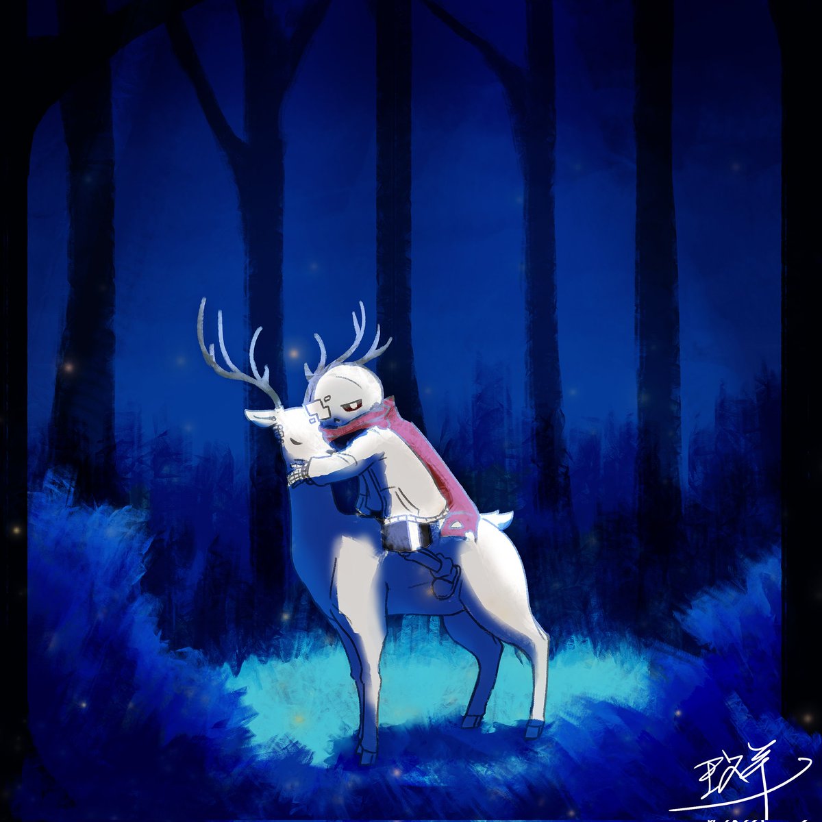 rome_0616's tweet photo. 🦌🌙
#undertaleAU https://t.co/4LTnN0EoeR