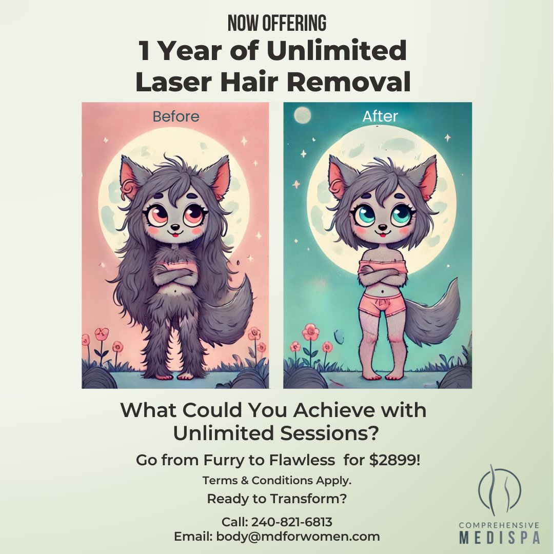 cwh_medi's tweet photo. Did you know the average person spends 60 hours a year shaving? 

For $2899, enjoy 1 year of unlimited laser hair removal and embrace smooth skin! 

✔ Smooth results  
✔ Save time and money  
✔ Daily confidence  

📞 Call: 240-821-6813  
📧 Email: body@mdforwomen https://t.co/xLmeCwByto