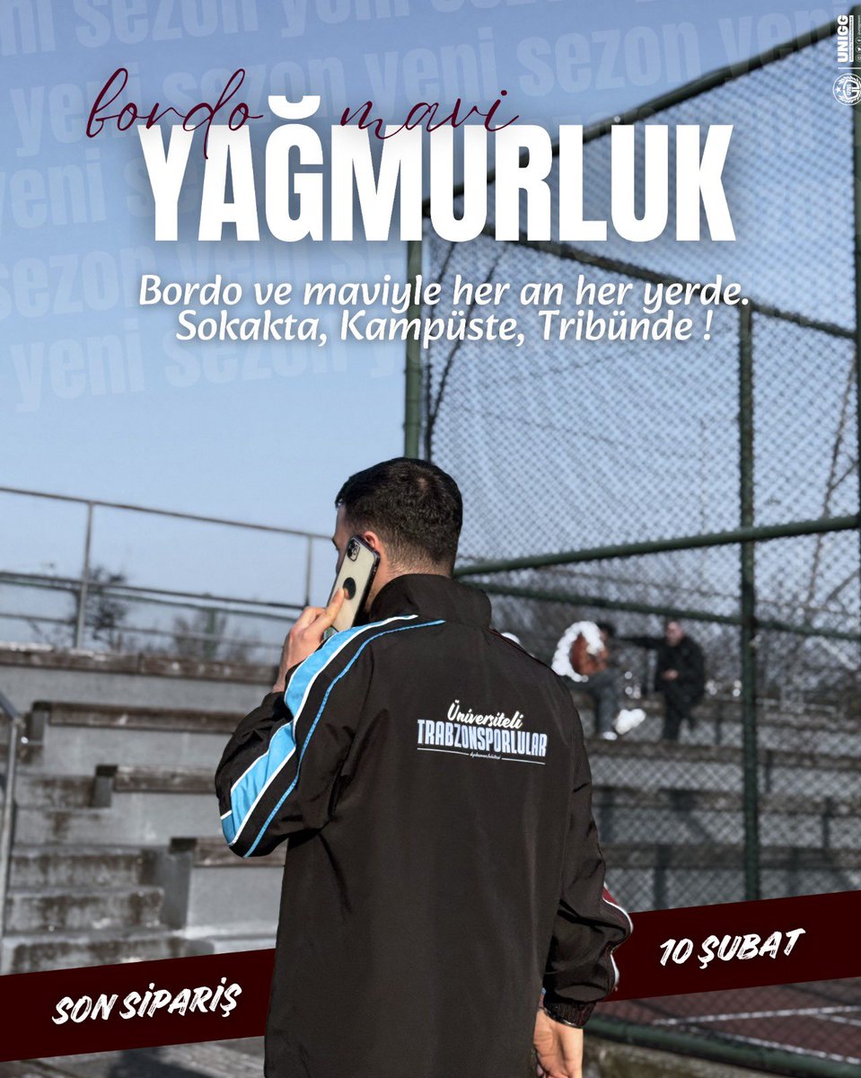 SOKAKTA, KAMPÜSTE, TRİBÜNDE!

Detaylı bilgi ve sipariş için DM üzerinden iletişime geçebilirsiniz.

#ÜniversiteliTrabzonsporlular