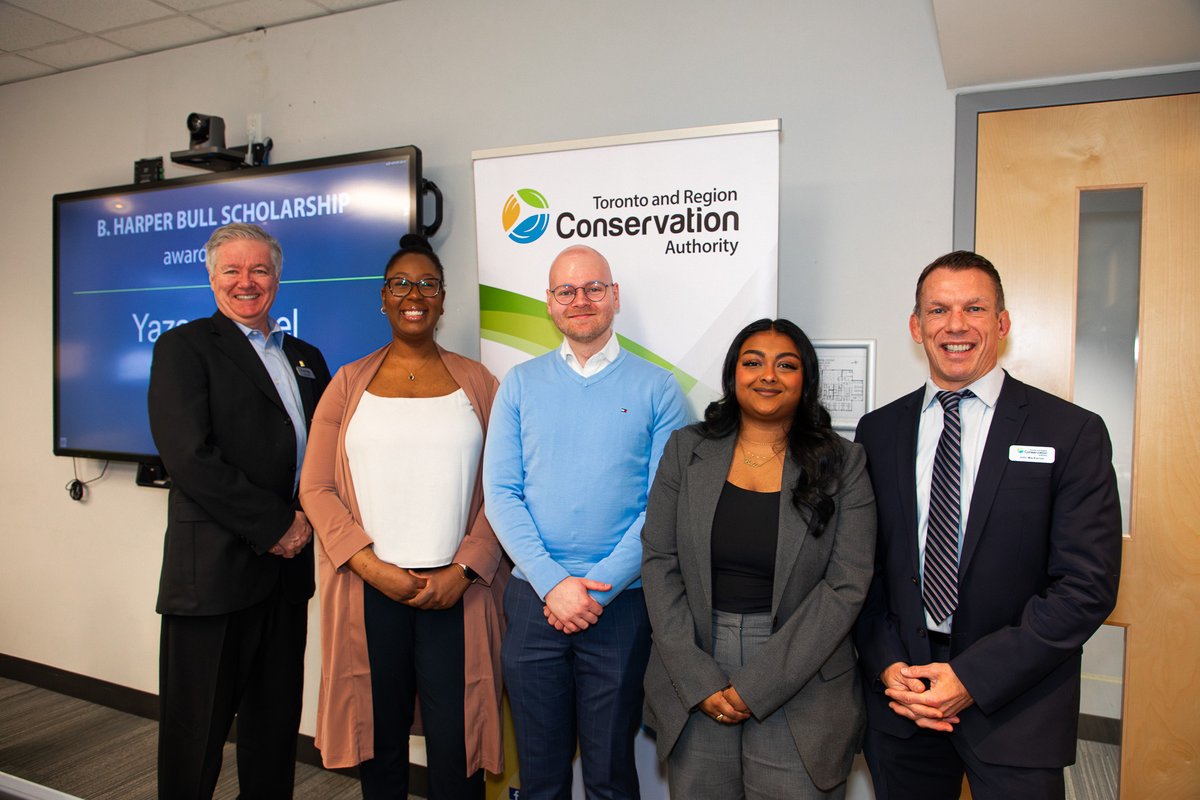 Toronto and Region Conservation Authority (@trca_hq) on Twitter photo Meet our 2024 #Scholarship Winners! Congratulations to Biancka Pragash, Wyatt Weatherson, and Yazan Zamel for receiving the <a href="/TRCFDN/">Toronto and Region Conservation Foundation</a>’s B. Harper Bull Scholarship Award! These inspiring individuals are leading the way in environmental advocacy and innovation. 👏 Meet our 2024 #Scholarship Winners! Congratulations to Biancka Pragash, Wyatt Weatherson, and Yazan Zamel for receiving the <a href="/TRCFDN/">Toronto and Region Conservation Foundation</a>’s B. Harper Bull Scholarship Award! These inspiring individuals are leading the way in environmental advocacy and innovation. 👏