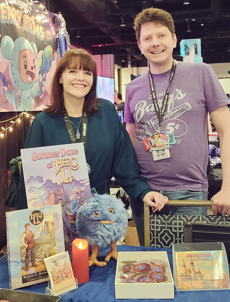 Hey #MAGFest2025, now that our panels are done, come find us at the Hero-U and Tilly’s Tale booth in MIVS! (Table 18, across from AVGN 8-Bit)