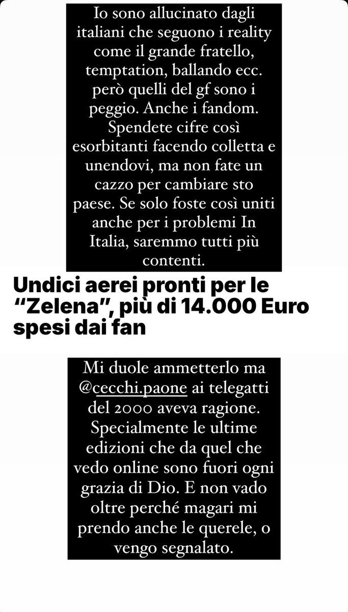 Ale_JBen's tweet photo. @GrandeFratello @grande_flagello #GFVIP #Fandom #Helena #zelena #GF.
Non Apro molto questo social per vari motivi. Ma volevo esprimere un pensiero a riguardo. Potrei scrivere pagine ma, vi interessa di più guardare questi 4 babbuini, maleducati, che quello che succede. https://t.co/Pg5eOwgm8j