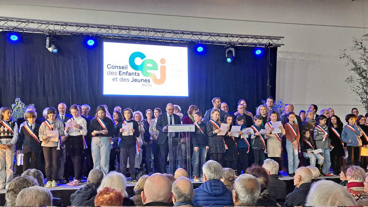 Cérémonie des vœux de Jacou
avec le conseil des jeunes.