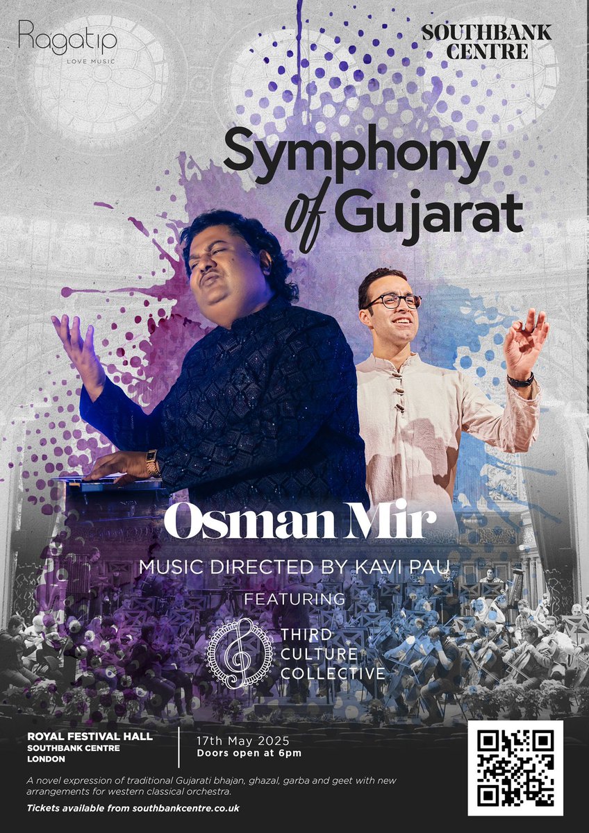 3rdCultureColl's tweet photo. Absolutely surreal to be performing with Osman Mir at the Royal Festival Hall, London in May 2025! Get your tickets now!
https://t.co/MFtHLc4Qm8 https://t.co/BhTVPwdOhs