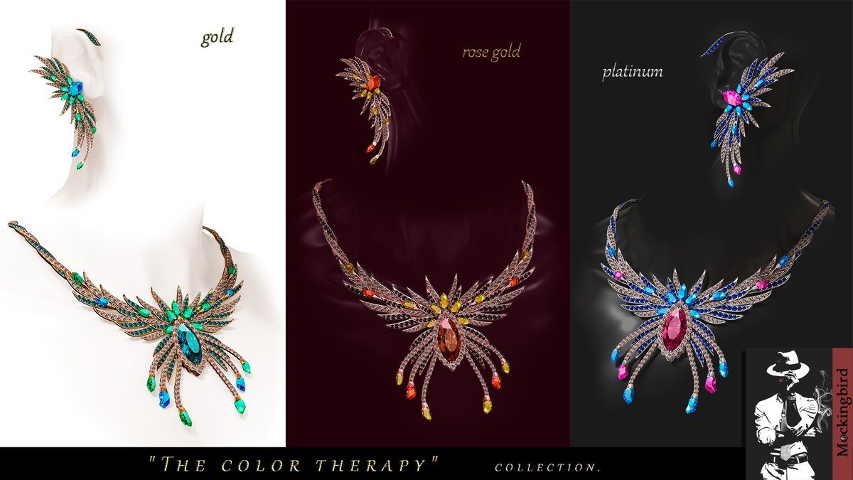 custommesh's tweet image. This is &quot;The color therapy&quot; necklace and earrings collection created for @SecondLife is in my marketplace. The original 100% mesh.😇🙃
instagram.com/mockingbird_in…

@SecondLife
@VirtualWorld
@metaverse