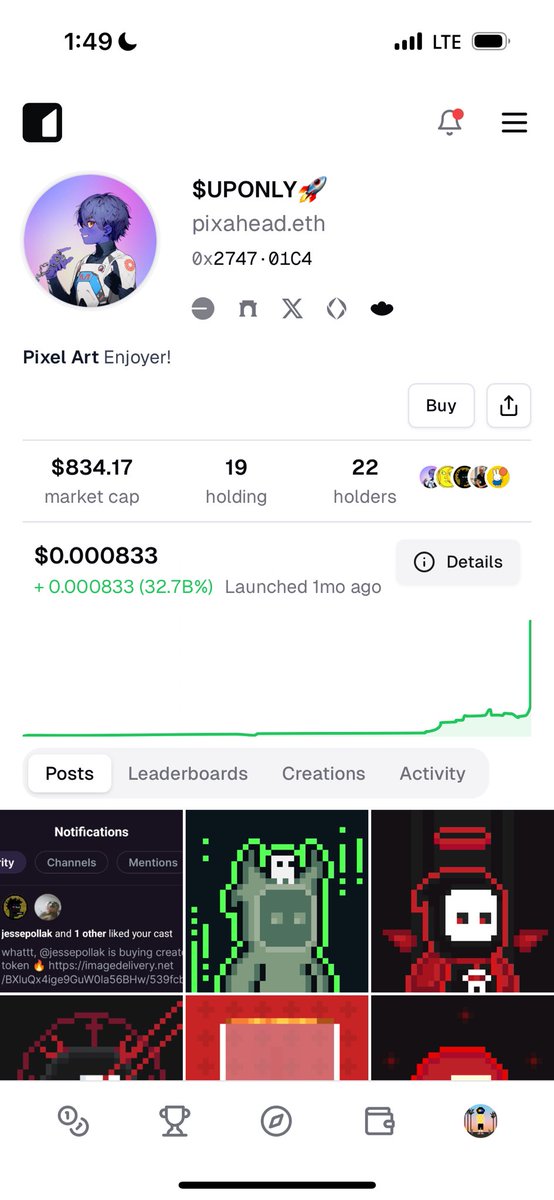 stackdotso's tweet image. Your onchain reputation is worth celebrating
That’s why every Ethereum account on Stack gets a profile 👇