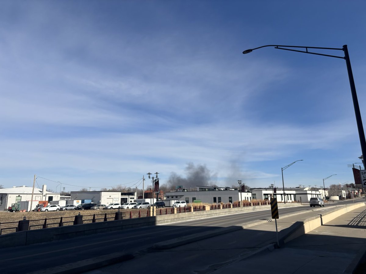 House fire near 30th and Vine streets. Lots of black smoke can be seen from the Journal Star’s office.