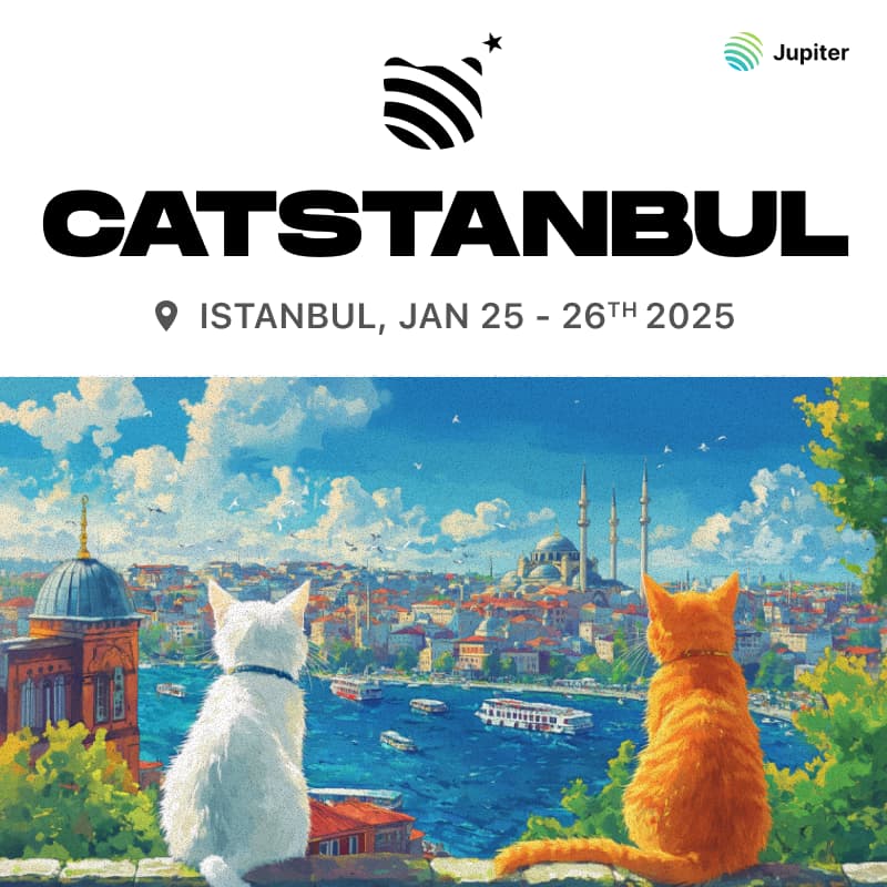 Don't be a fool, just act cool, see ya at Catstanbul!
$JUP