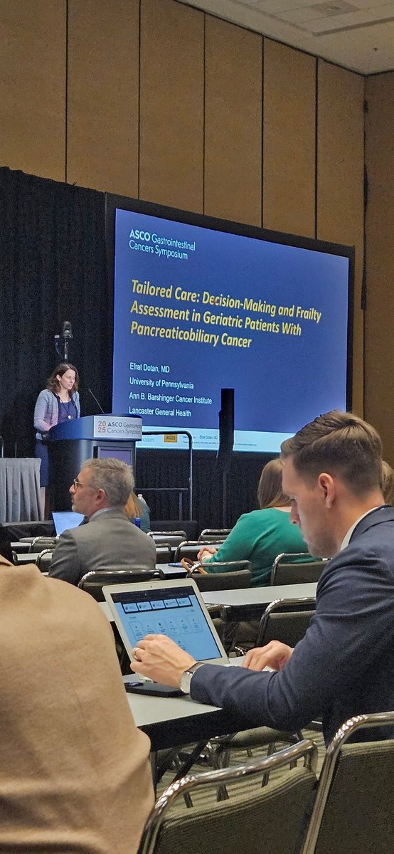 Sukeshi Arora MD (@drsukeshiarora) on Twitter photo Excellent review and insights from <a href="/efratdotan/">Efrat Dotan MD</a> on #gerionc in #HPB cancers ar #GI25 <a href="/ASCO/">ASCO</a> <a href="/SIOGorg/">SIOG</a> <a href="/myCARG/">Cancer and Aging Research Group (CARG) #GeriOnc</a>
Leading the way in gerionc research in GI cancers. Excellent review and insights from <a href="/efratdotan/">Efrat Dotan MD</a> on #gerionc in #HPB cancers ar #GI25 <a href="/ASCO/">ASCO</a> <a href="/SIOGorg/">SIOG</a> <a href="/myCARG/">Cancer and Aging Research Group (CARG) #GeriOnc</a>
Leading the way in gerionc research in GI cancers.