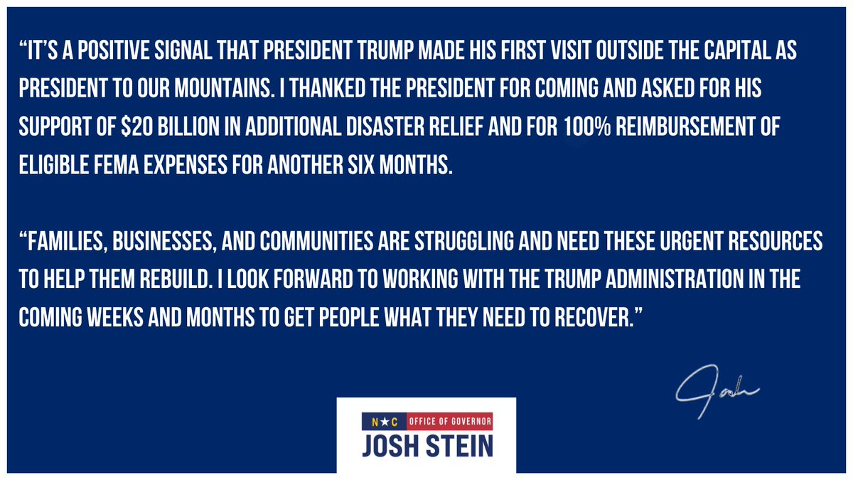 Western NC, we won’t forget you.