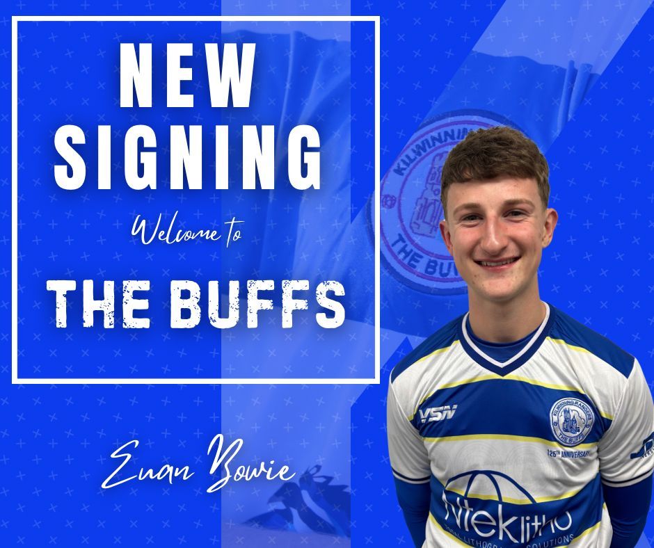 SIGNING NEWS: The club are delighted to welcome central defender Euan Bowie l 

The 17 year old joins from on-loan from Kilmarnock for remainder of the season. Euan goes straight in the squad for tomorrow’s match against Ashfield