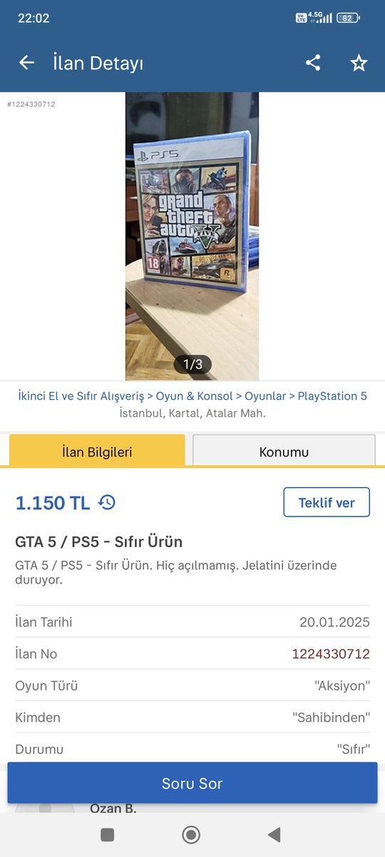 077075m's tweet photo. @NotEnglishBen You can get sealed GTA v for 30 dollars if you visit Turkiye https://t.co/081QXyFkEW