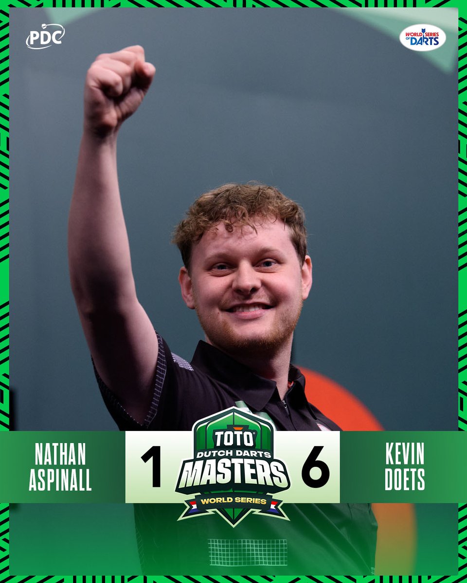 Doets there it is! 🇳🇱

Kevin Doets delights the partisan Dutch crowd at De Maarspoort with another classy display on home soil!

📺 bit.ly/DutchMasters25 
#DutchDartsMasters