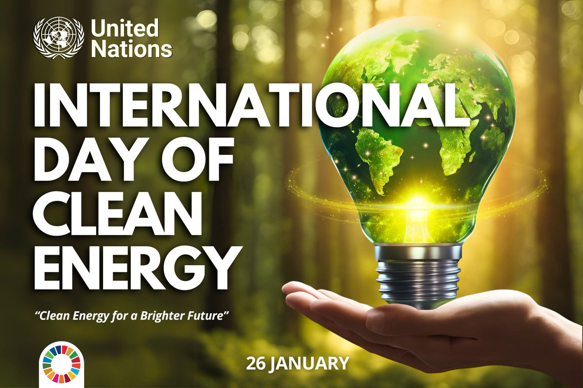 The science is clear: to tackle the climate emergency and protect our common future, we need to end our reliance on fossil fuels and invest in clean, affordable energy for all.

More on Sunday’s #WorldCleanEnergyDay.
un.org/observances/cl…