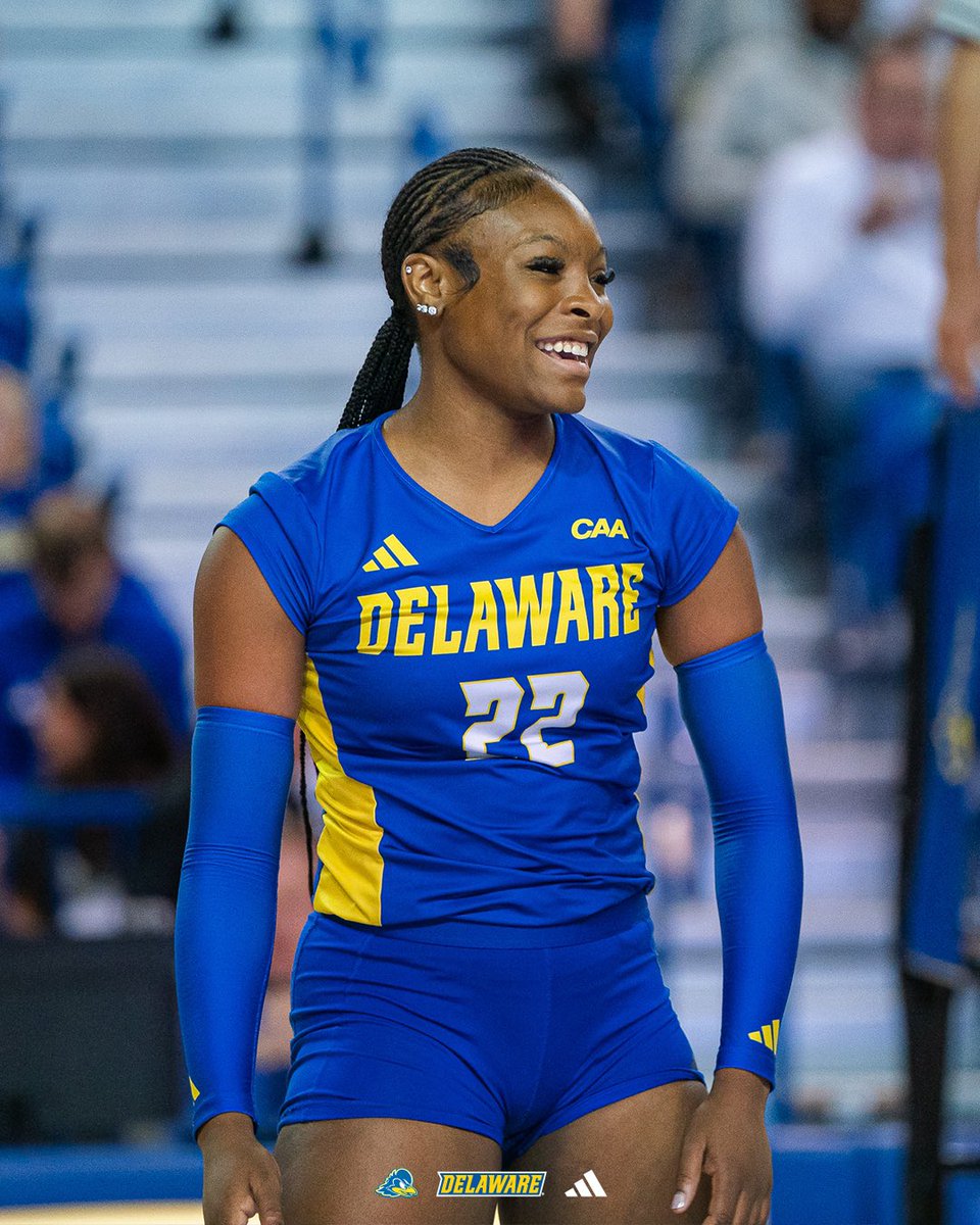 Delaware_VB's tweet image. Anna Logan’s sophomore season 🚀

🔵 Only sophomore to make the All-Conference team
🔵 First Delaware sophomore to be named All-Conference in a full season in seven years
🔵 Seventh in CAA in kills per set