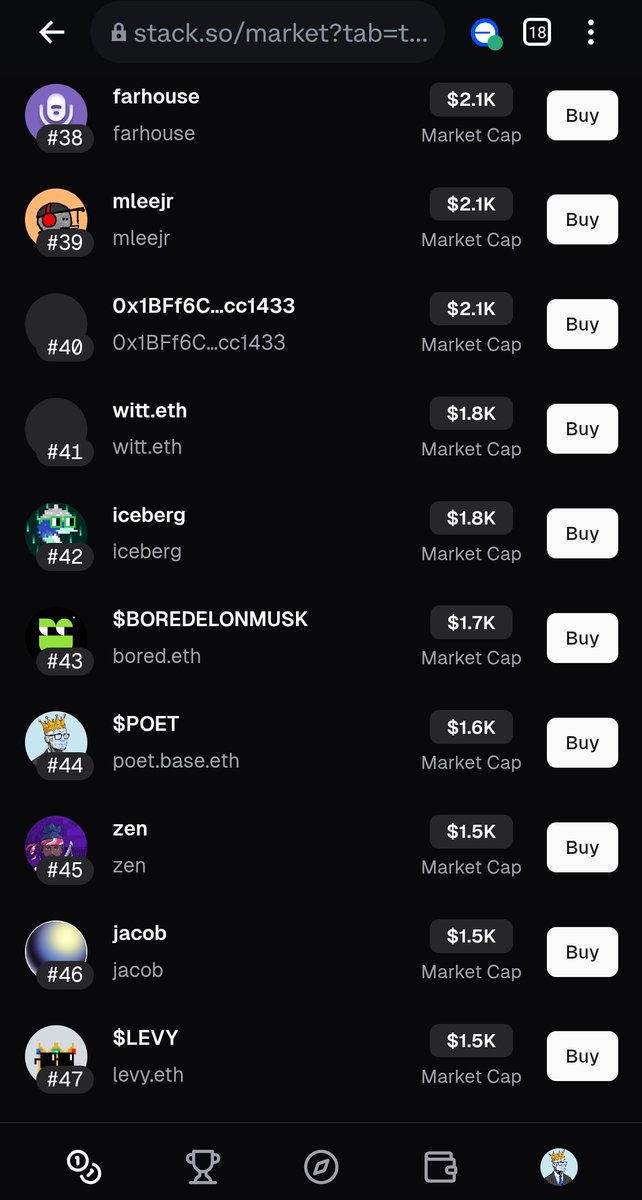 1CrypticPoet's tweet image. Today, I started noticing small amounts of ETH coming into my wallet and found out it’s from @stackdotso.
It’s a platform that automatically creates tokens tied to ENS names, letting people buy, sell, and trade them on @base. Essentially, it allows you to trade tokens based on…