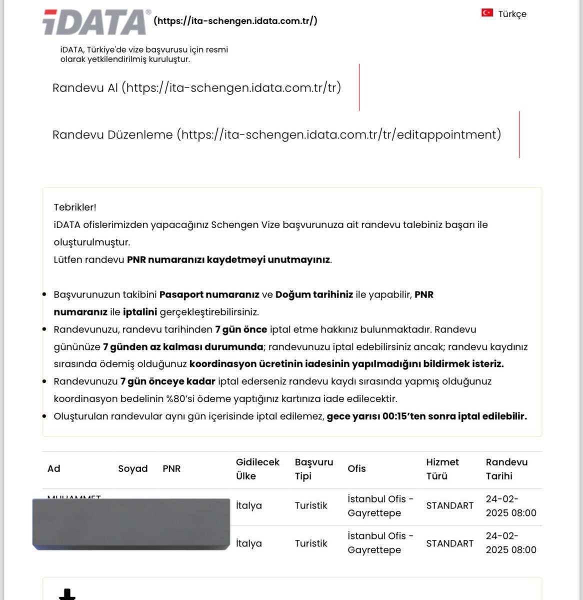 Yolcularımıza şimdiden iyi seyahatler dileriz 🤟🏿

#idata #italya #vizerandevu